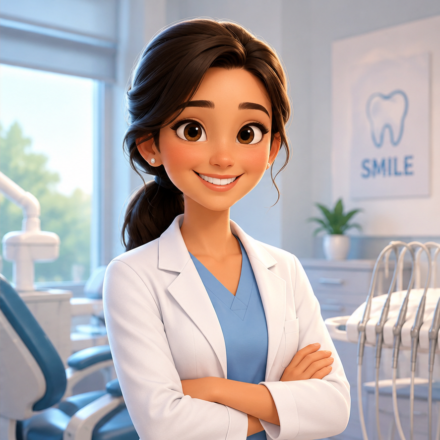 Stock portrait — Dr. Sayalee at The Smile Lounge...Dental clinic